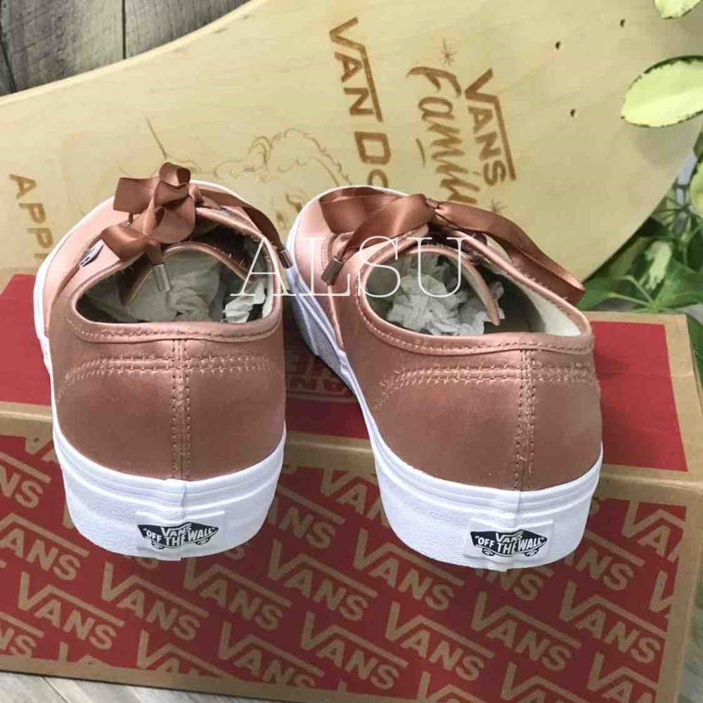 NWT VANS Authentic Satin Lux Rose W AUTHENTIC - Picture 3 of 8